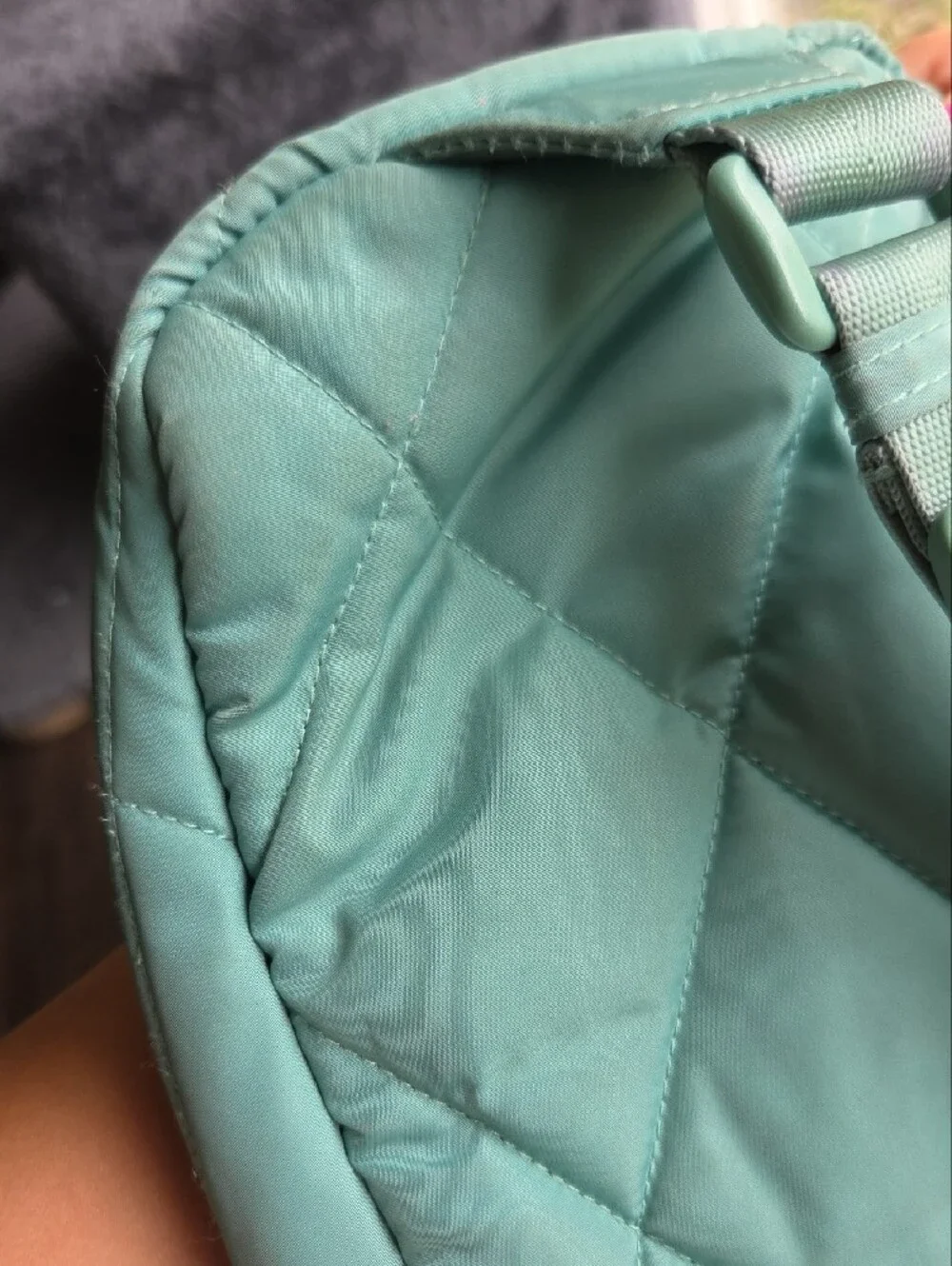 Vera Bradley Quilted Mint Crossbody Backpack